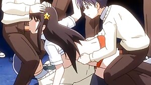 Crazy comedy anime movie with uncensored anal, big tits, group scenesvideo